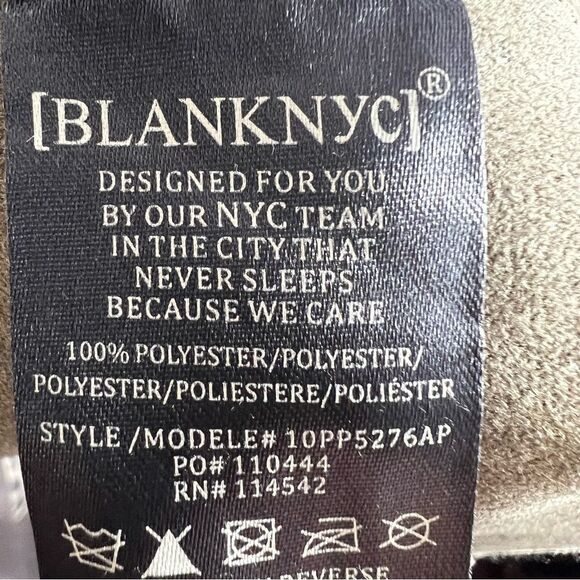 BlankNYC Lush Olive Green Animal Print Faux Suede Jacket - Picture 11 of 12